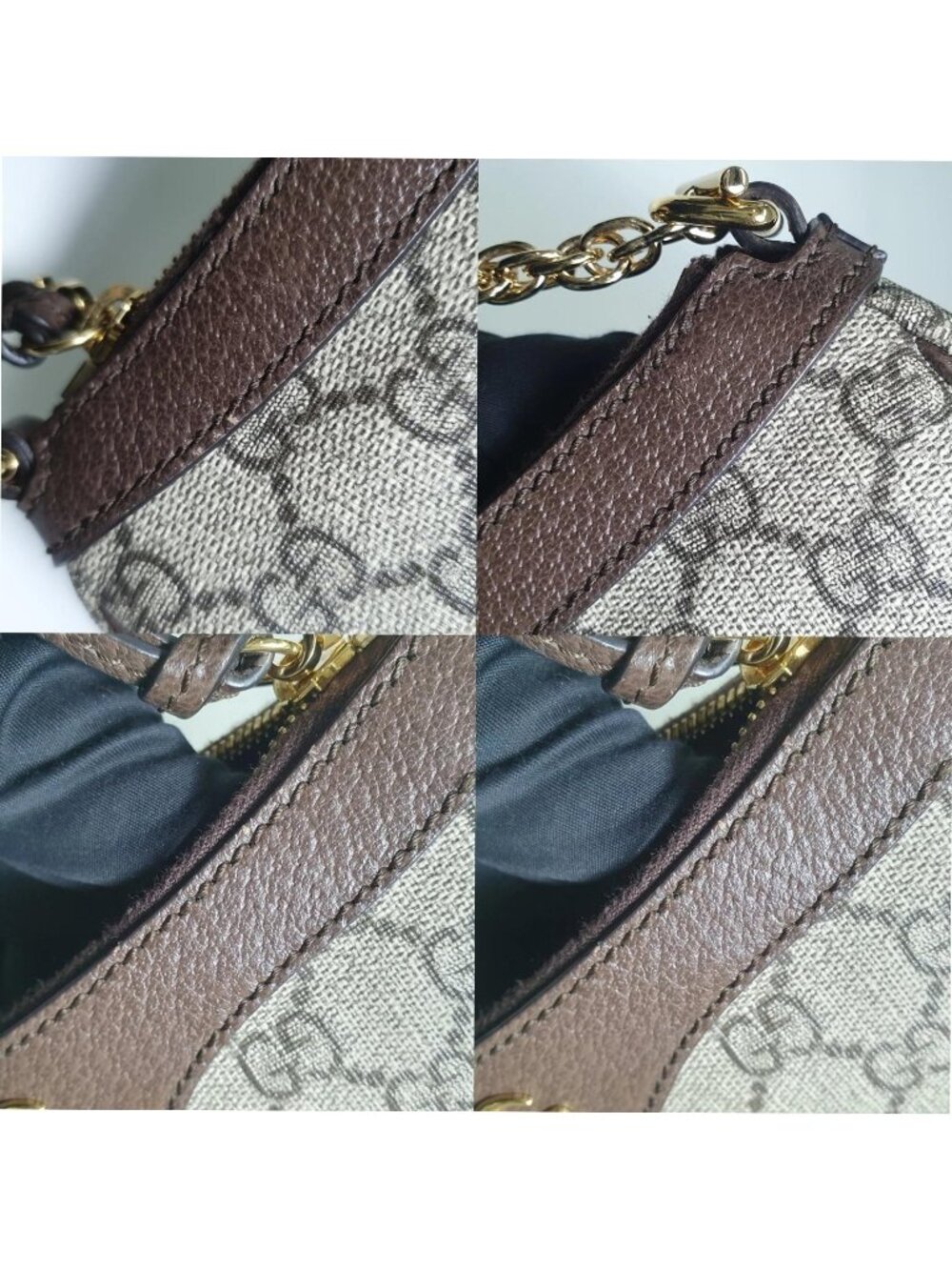 Authentic Gucci Ophidia GG Supreme Chain Shoulder Bag | Designer Pochette - Picture 5 of 12